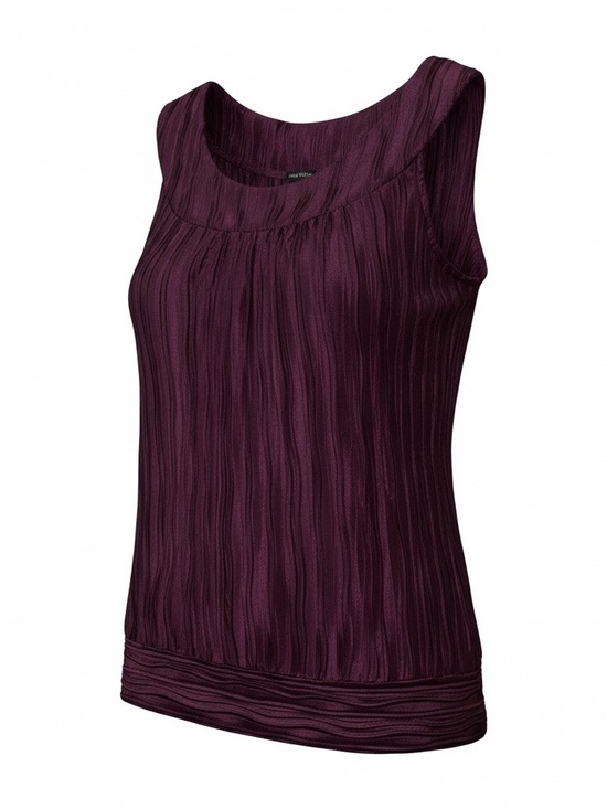 Maurices Tops - Maurices Plum Textured Sleeveless Blouse  Tank Size Small
